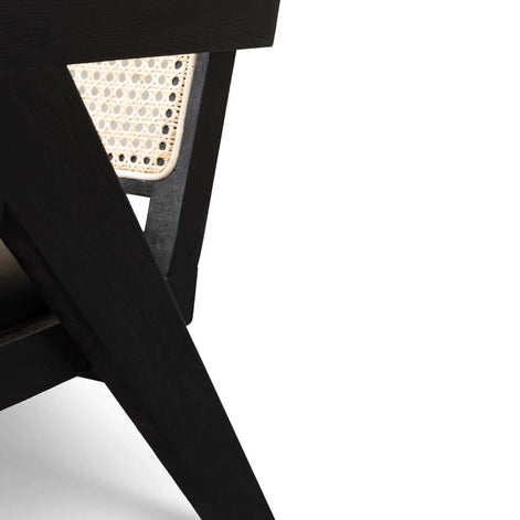 Flint Rattan Armchair - Black