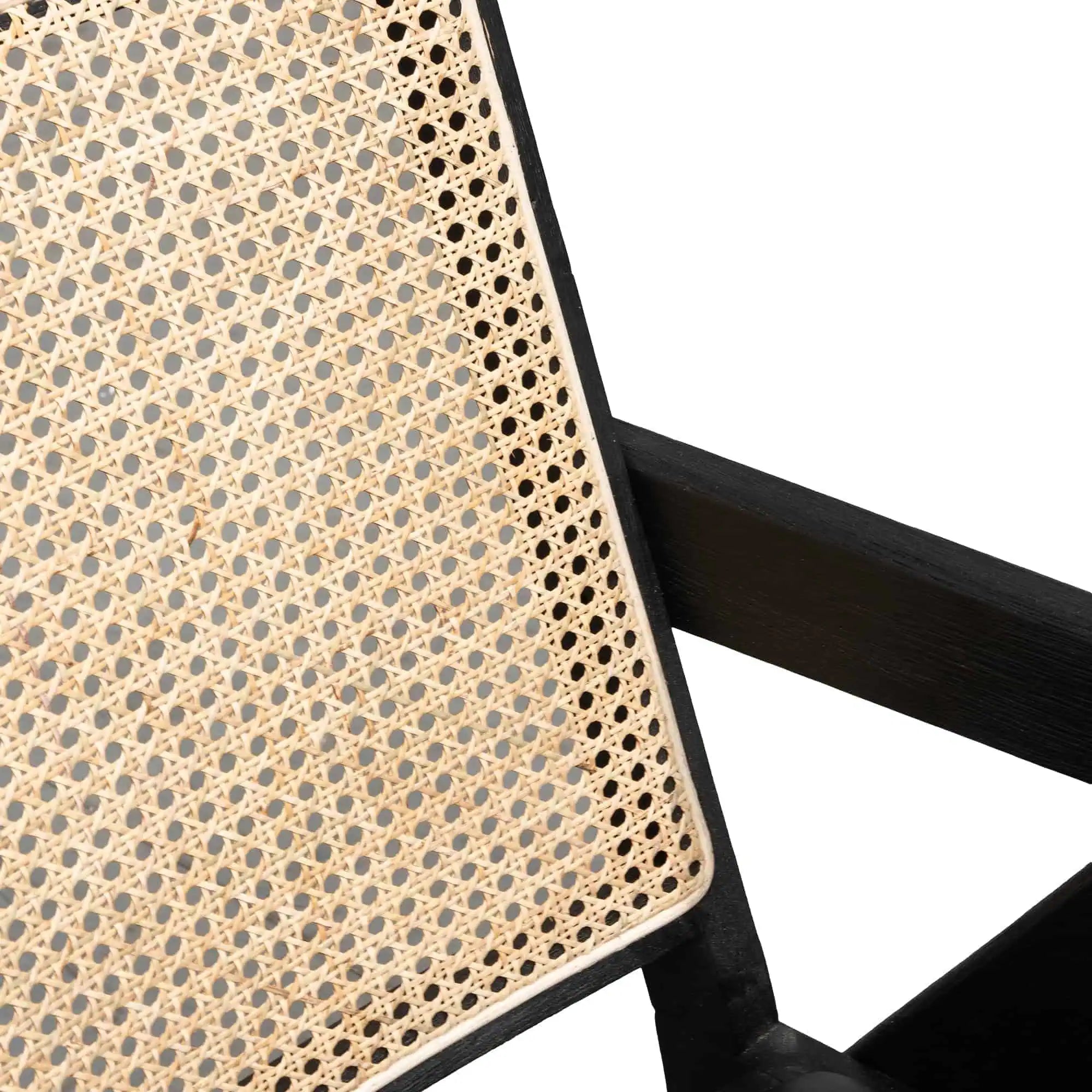 Flint Rattan Armchair - Black