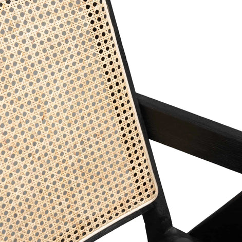 Flint Rattan Armchair - Black