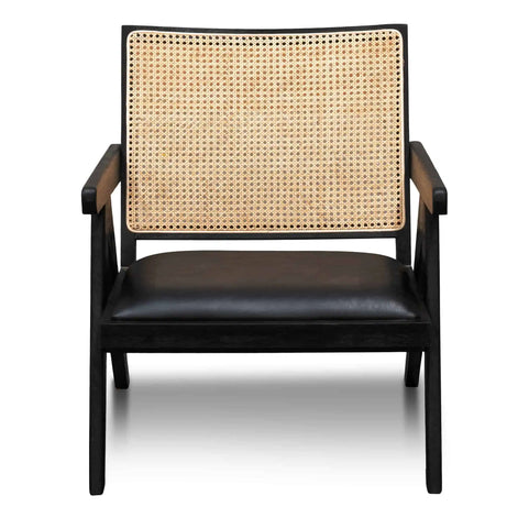 Flint Rattan Armchair - Black