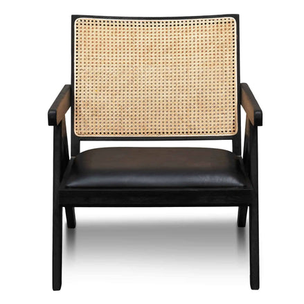 Flint Rattan Armchair - Black