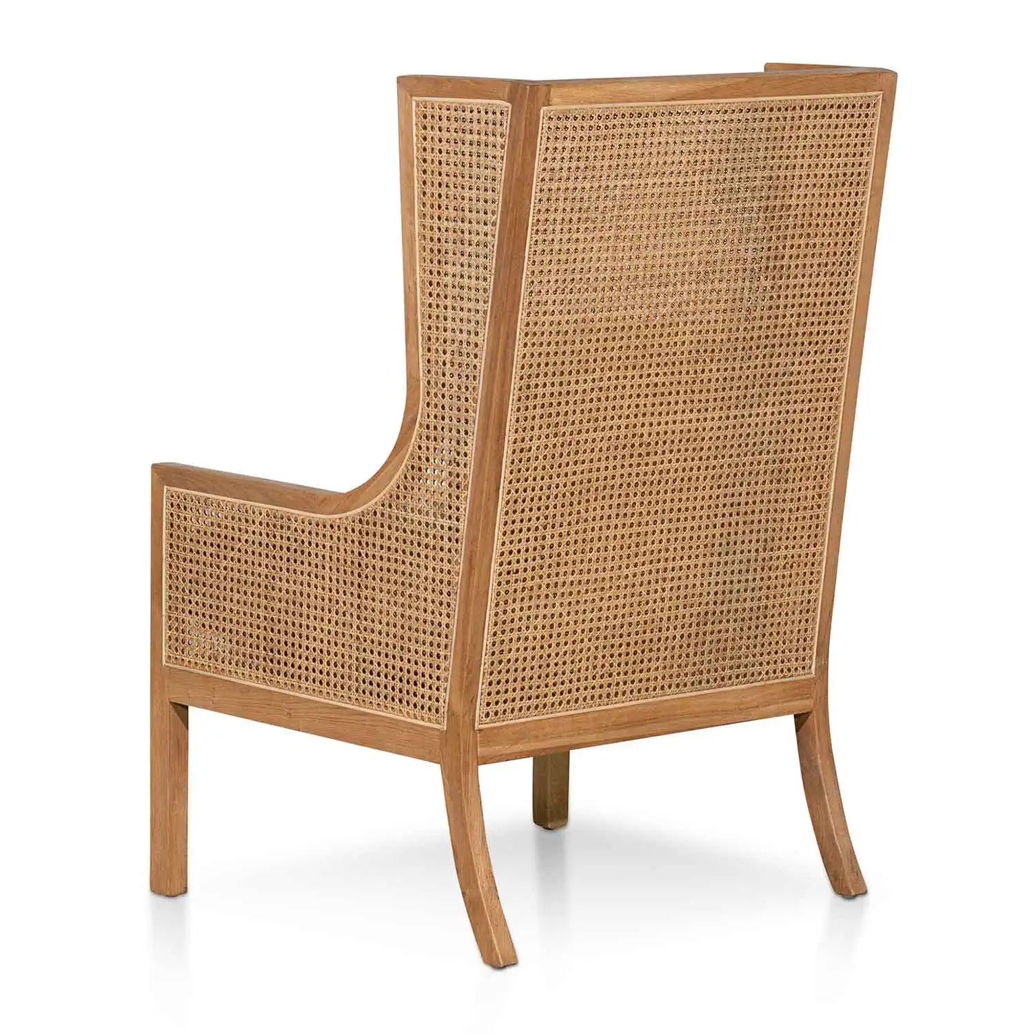 Matilda Wingback Rattan Armchair - Sand White