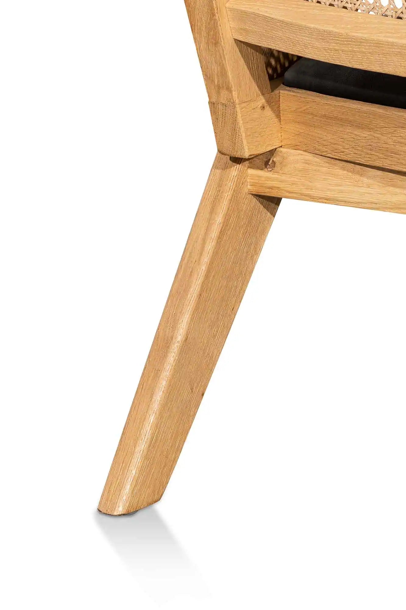 Flint Rattan Armchair - Distress Natural and Black Seat