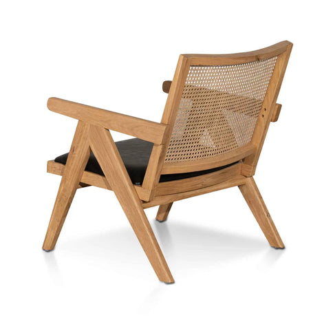 Flint Rattan Armchair - Distress Natural and Black Seat