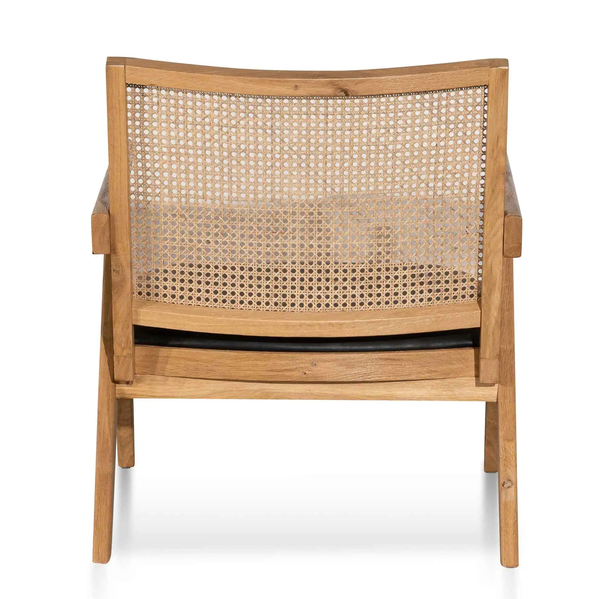 Flint Rattan Armchair - Distress Natural and Black Seat