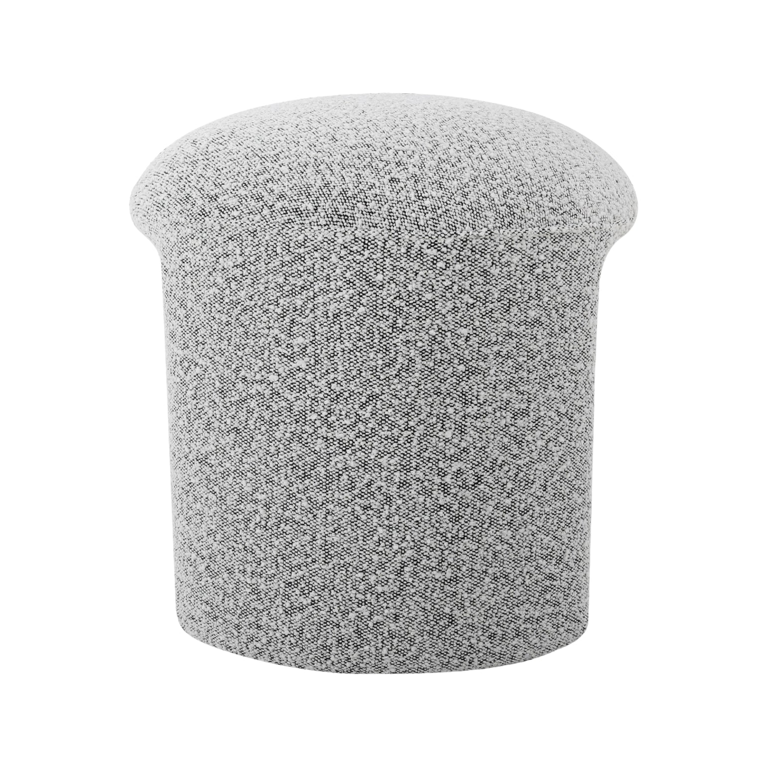Gloria Round Ottoman - Pepper Boucle