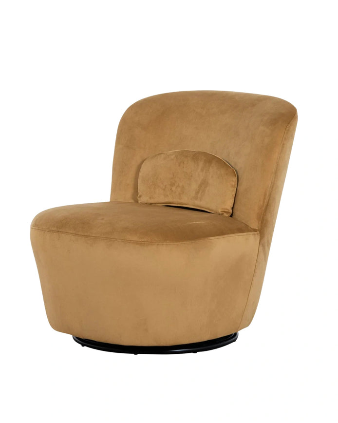 Lynette Swivel Chair - Mustard