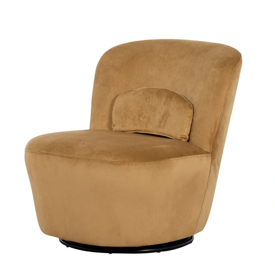 Lynette Swivel Chair - Mustard