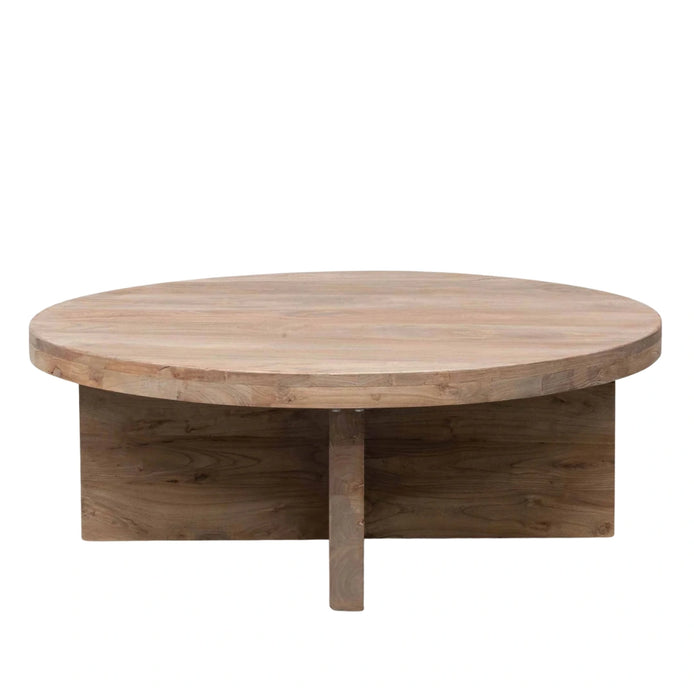 Mercedes Round Coffee Table - Natural