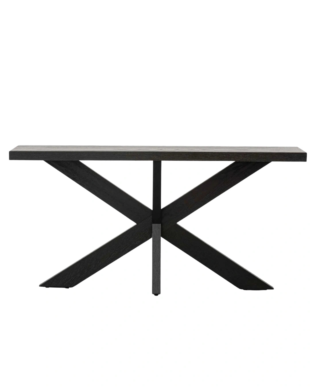 Olivia Console Table - Textured Espresso Black
