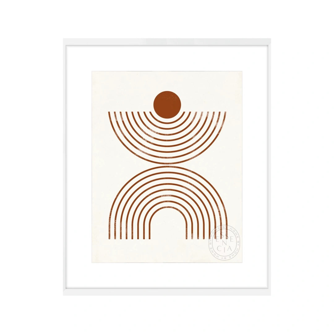 Arches and Orbs II – White Frame