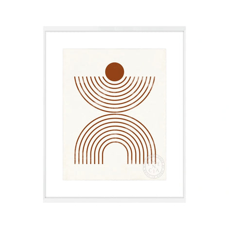 Arches and Orbs II – White Frame