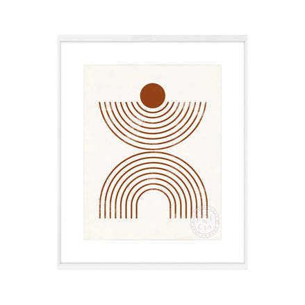 Arches and Orbs II – White Frame