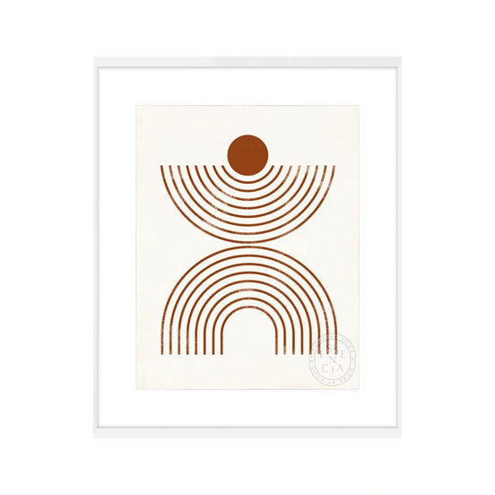 Arches and Orbs II – White Frame