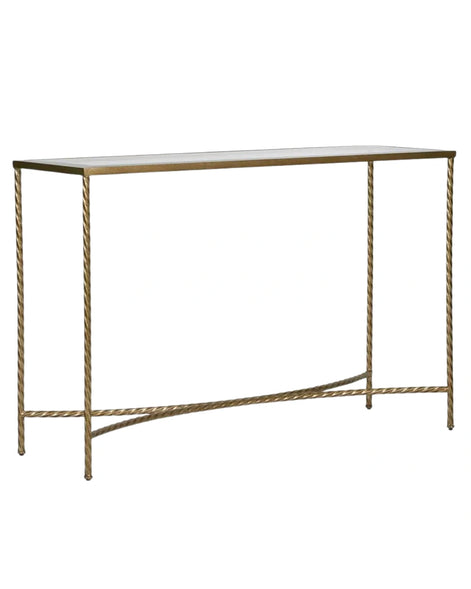 Palais Console Table in Gold by Essencia Interiors luxury designer console table