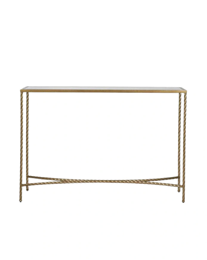 Palais Console Table in Gold by Essencia Interiors luxury designer console table