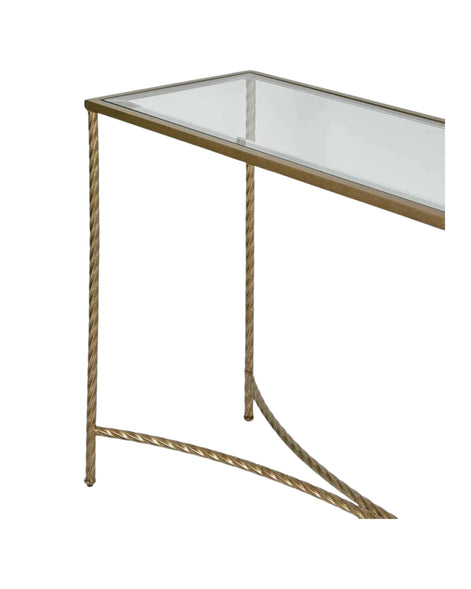 Palais Console Table in Gold by Essencia Interiors luxury designer console table