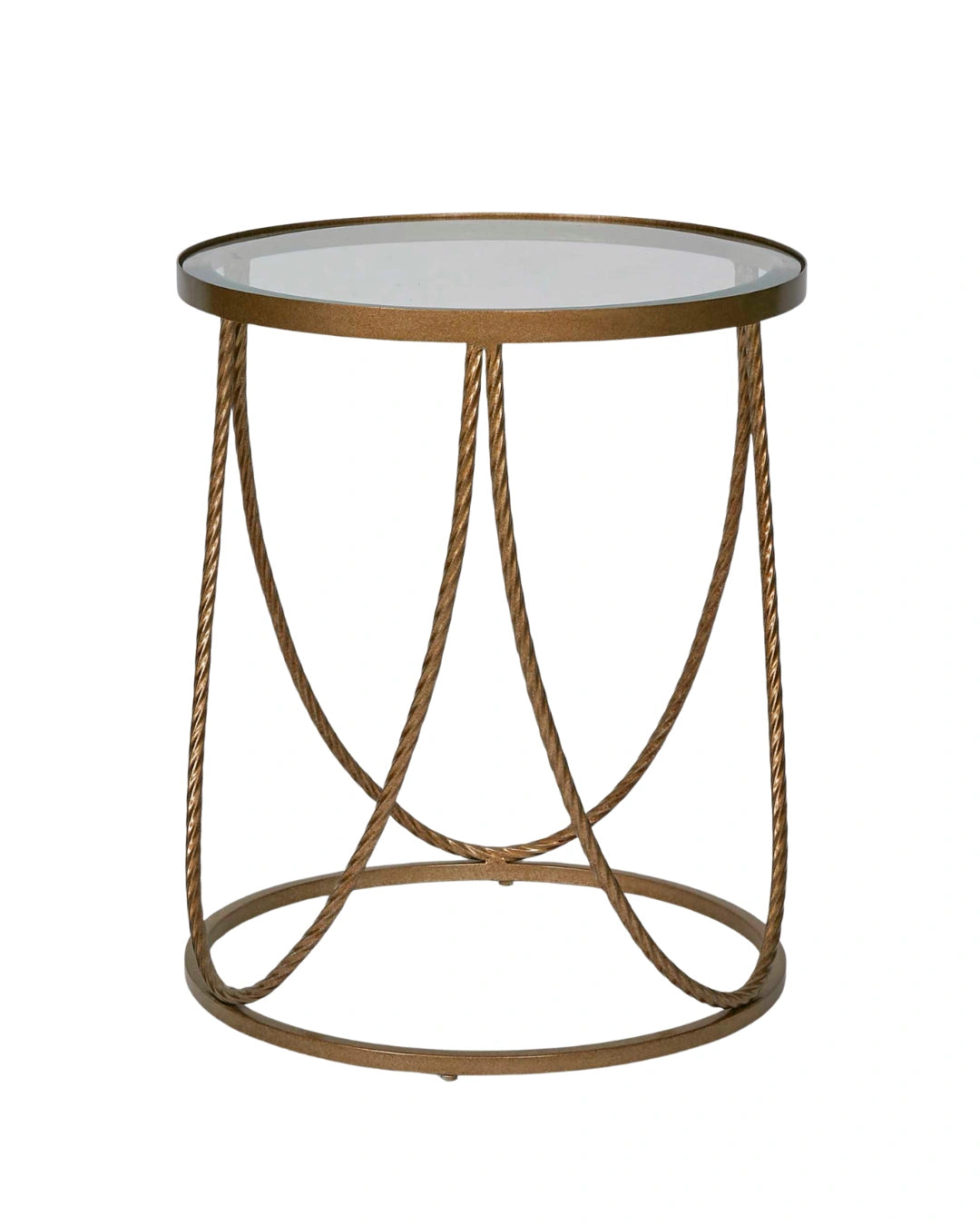 Palais Round Side Table in Gold by Essencia Interiors elegant designer side table