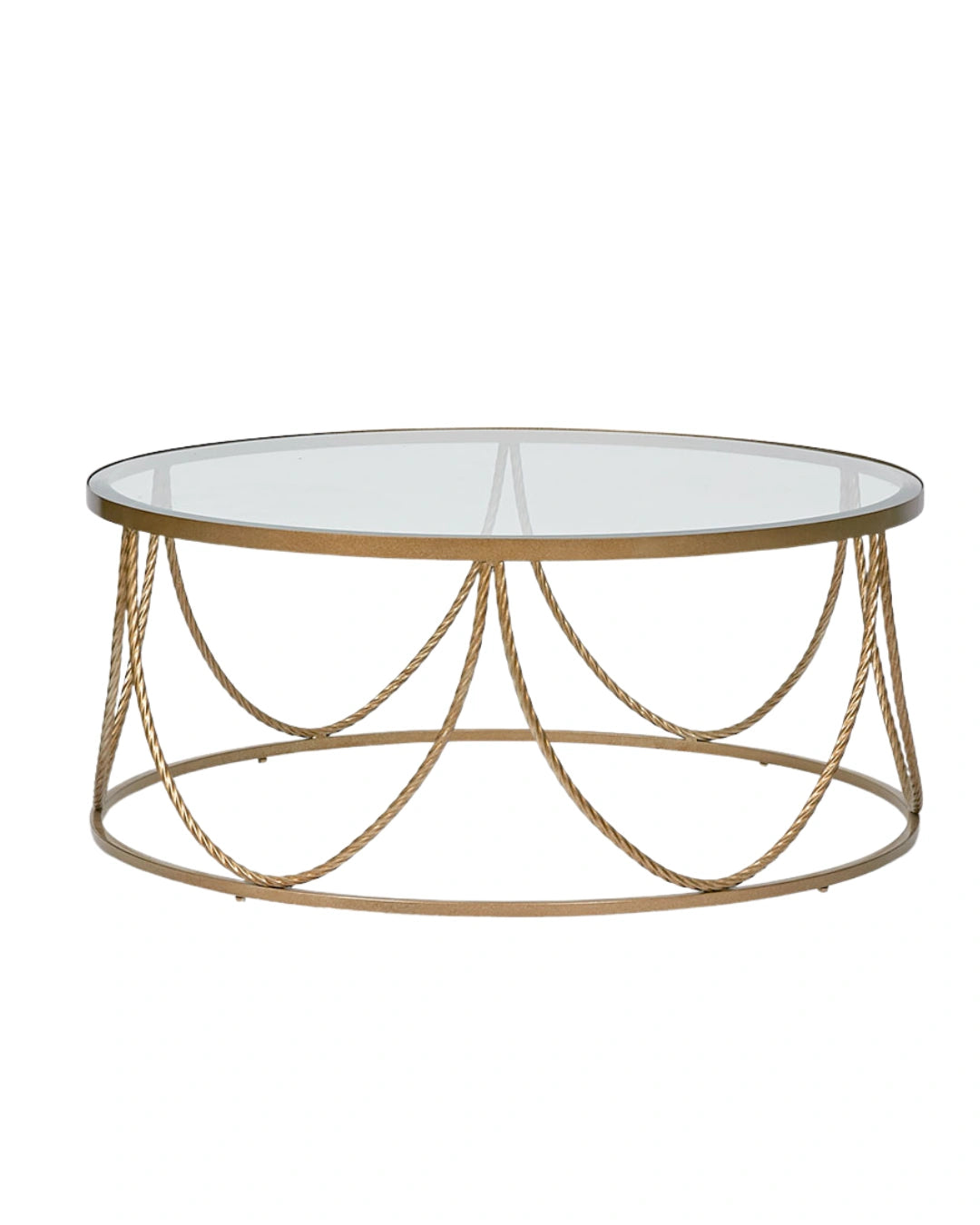 Palais Round Coffee Table in Gold by Essencia Interiors premium designer coffee table