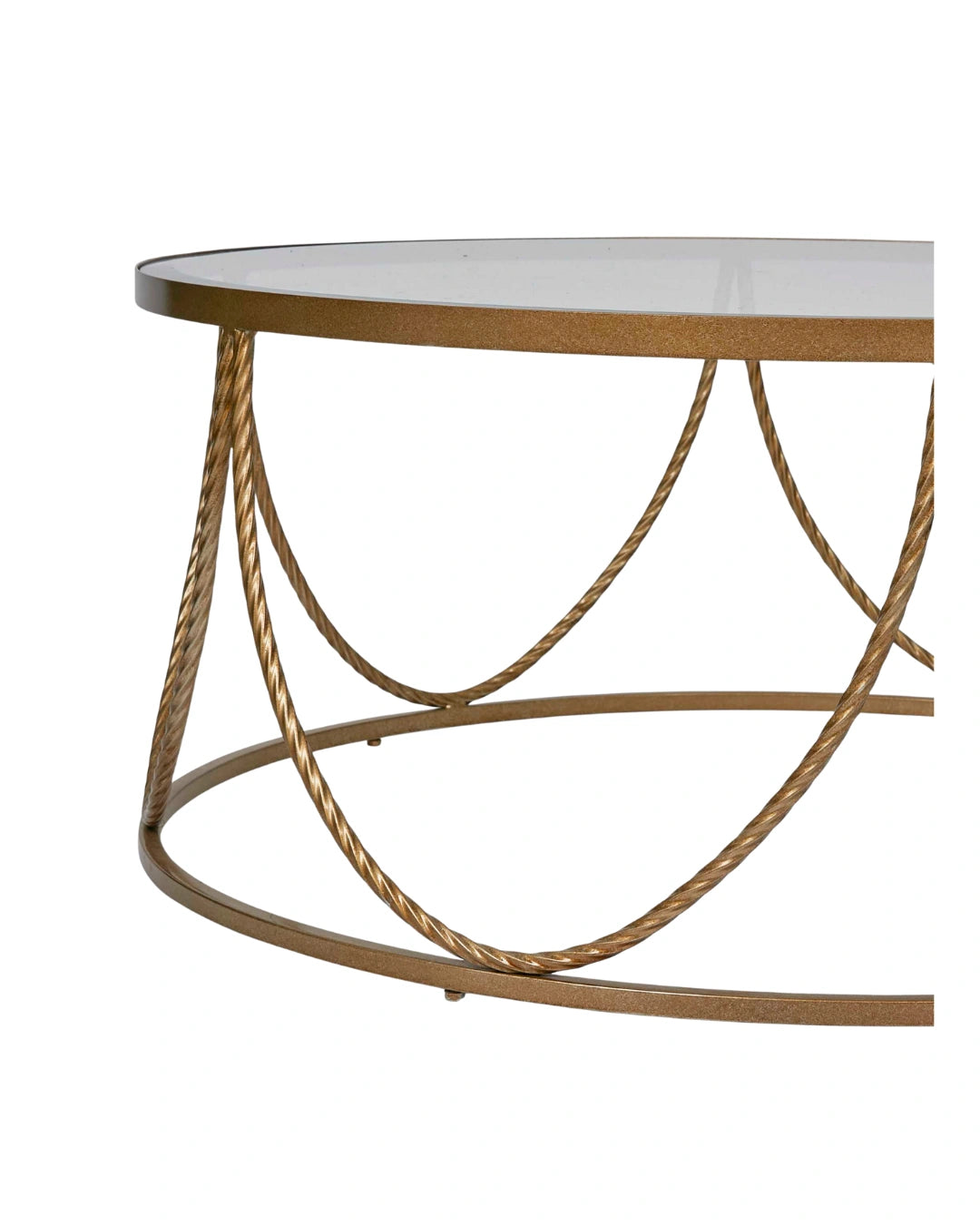 Palais Round Coffee Table in Gold by Essencia Interiors premium designer coffee table