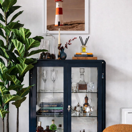 Red and White Lighthouse – White Frame