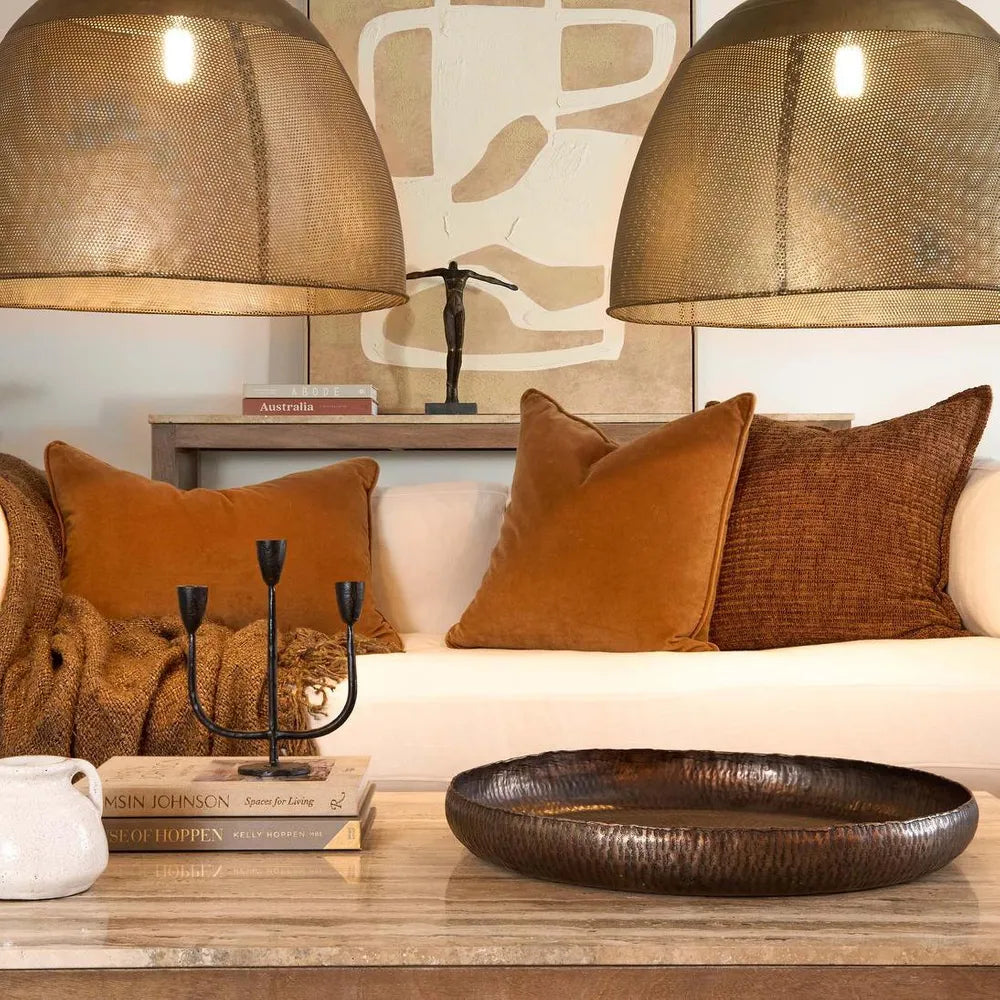 Riva Antique Brass Pendant - Medium