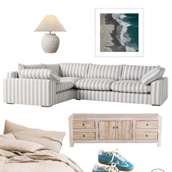 Running Waves – White Frame