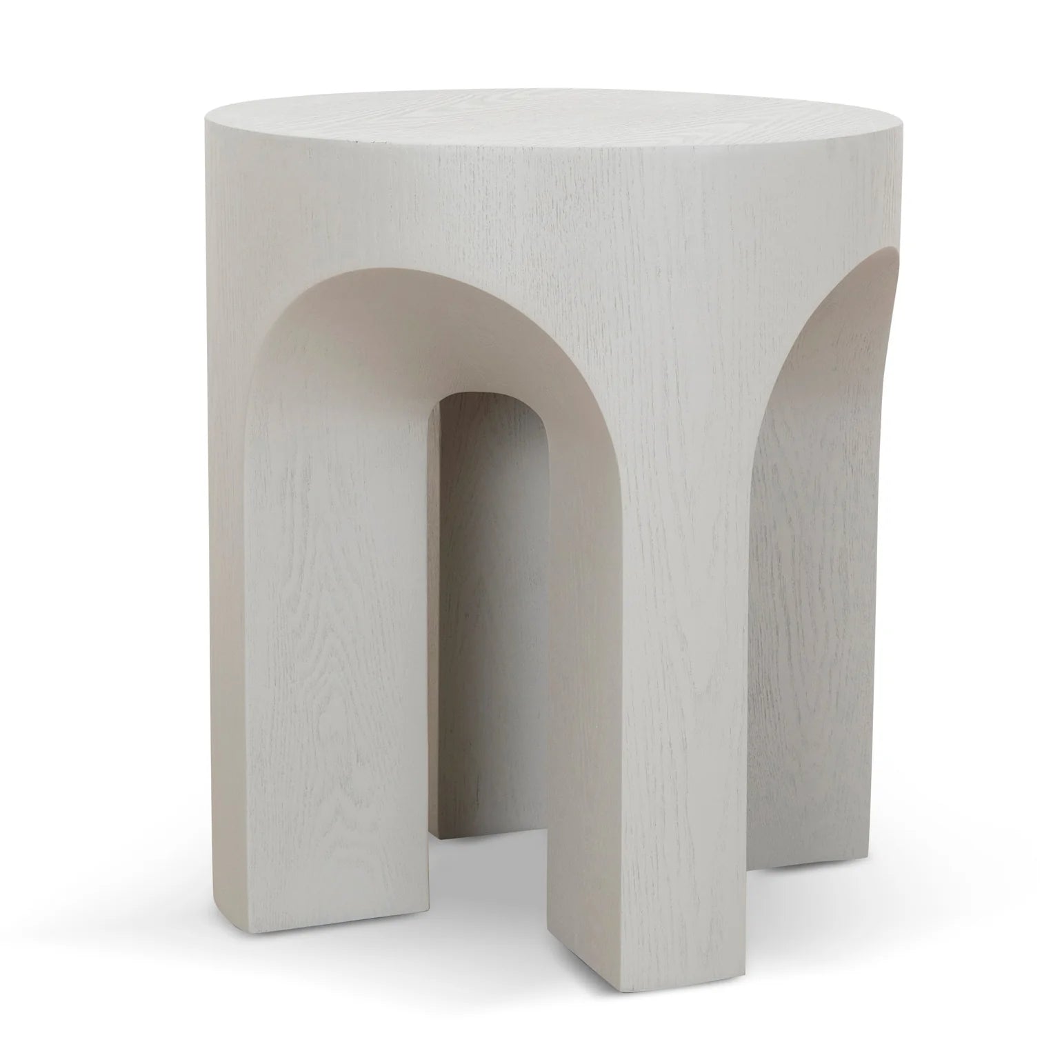 Agnes Round Side Table - Light Grey