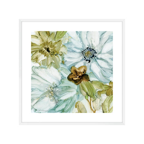 Seaglass Garden I – White Frame