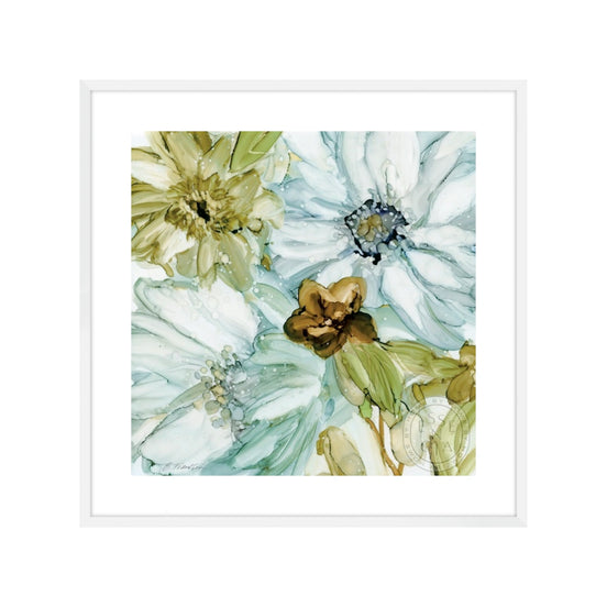 Seaglass Garden I – White Frame