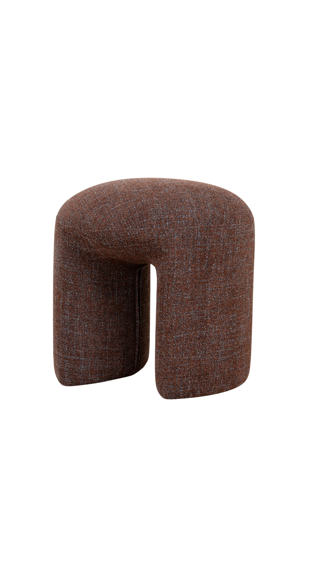 Gloria Round Ottoman - Moss Brown