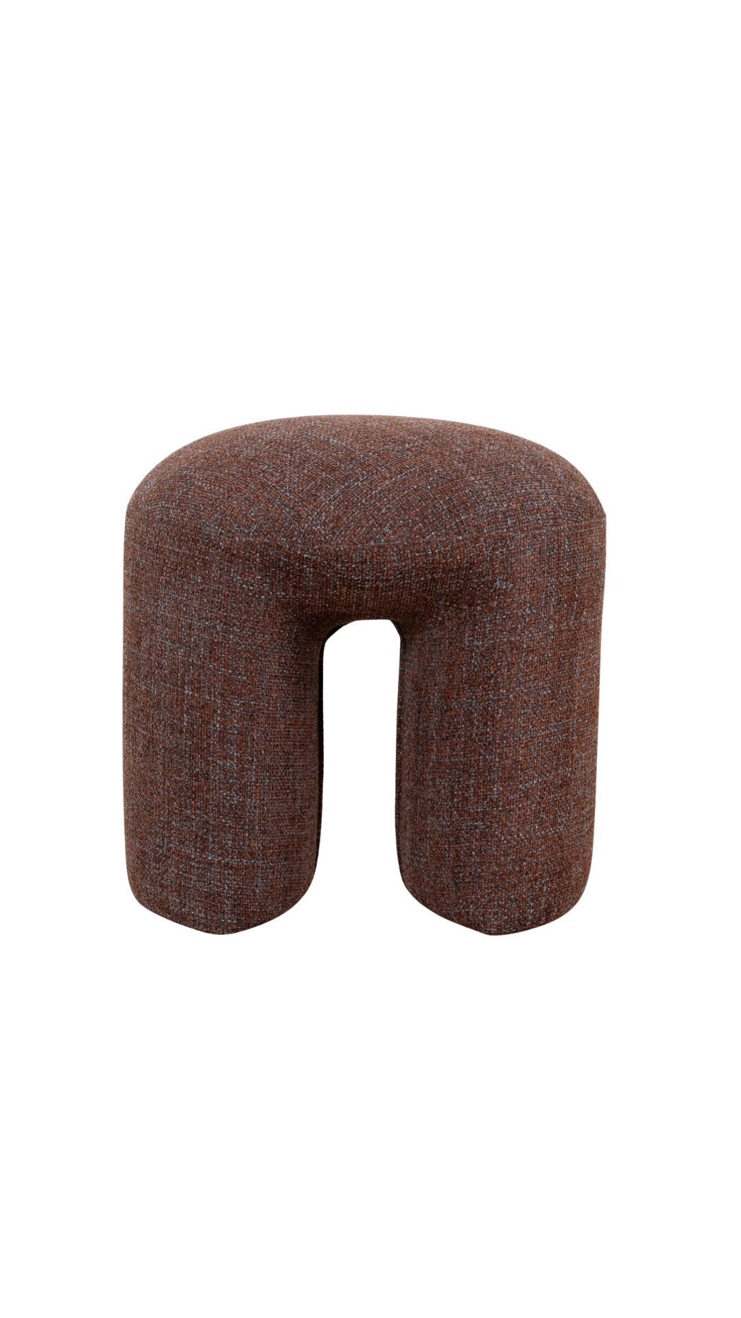 Gloria Round Ottoman - Moss Brown