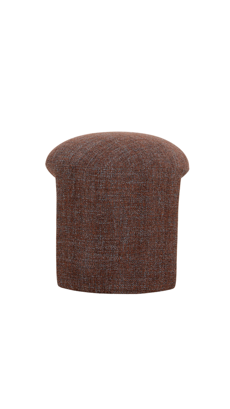 Gloria Round Ottoman - Moss Brown