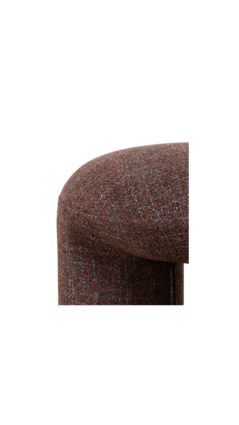 Gloria Round Ottoman - Moss Brown