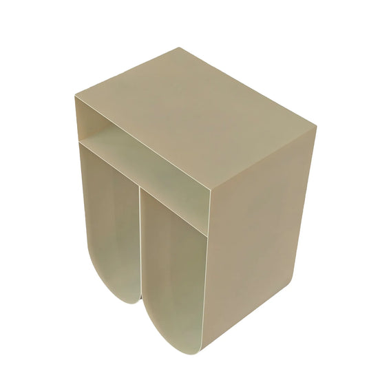 Webster Side Table in Ivory White by Essencia Interiors elegant modern side table