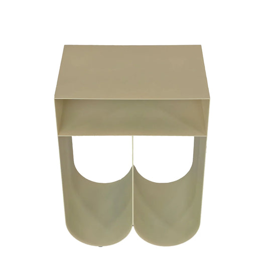 Webster Side Table in Ivory White by Essencia Interiors elegant modern side table