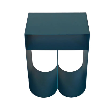 Webster Side Table in Navy Blue by Essencia Interiors modern sculptural side table