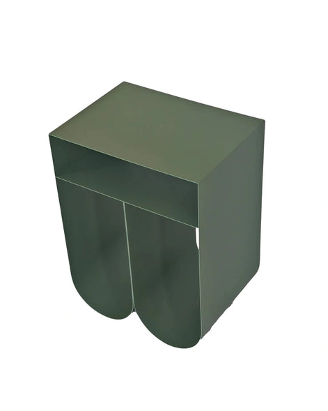 Webster Side Table in Sage Green by Essencia Interiors contemporary designer side table