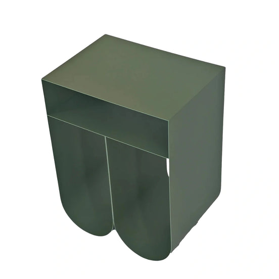 Webster Side Table in Sage Green by Essencia Interiors contemporary designer side table