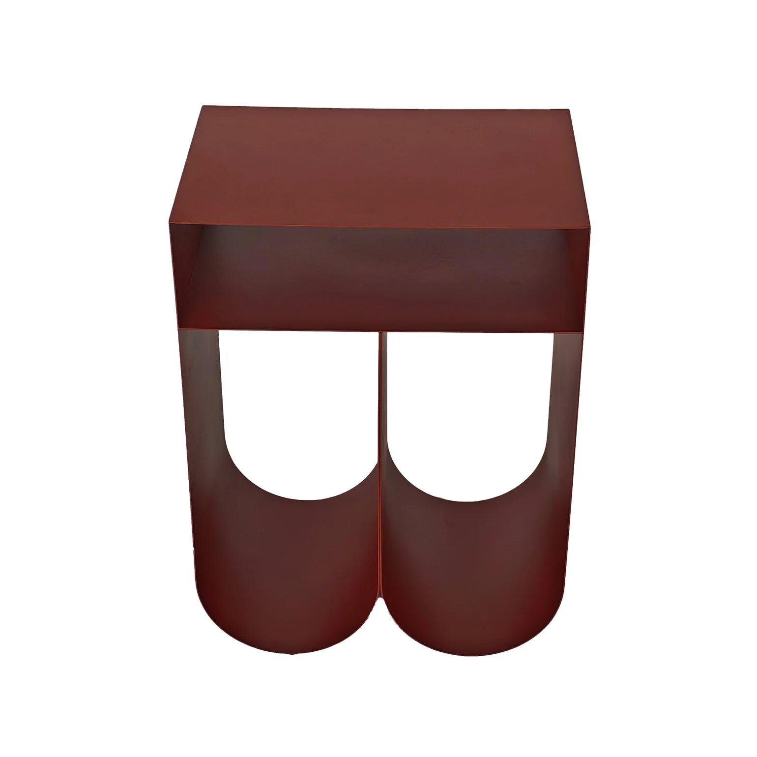 Webster Side Table - Burgundy Red