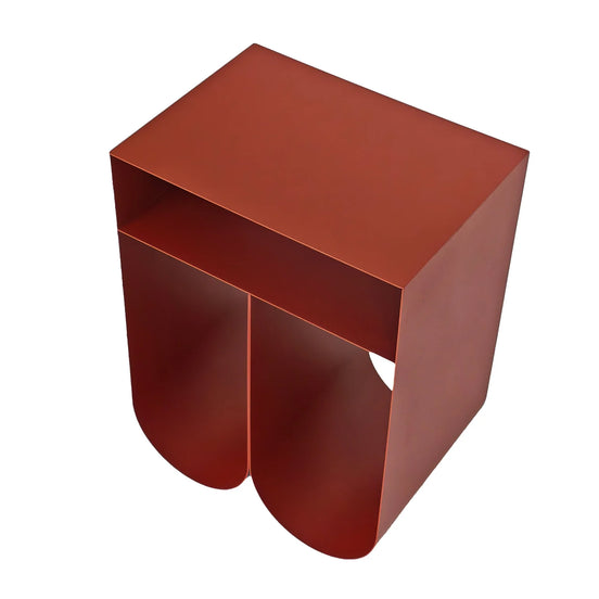 Webster Side Table - Burgundy Red