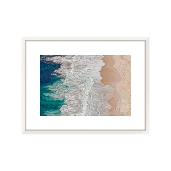Where The Ocean Ends – White Frame