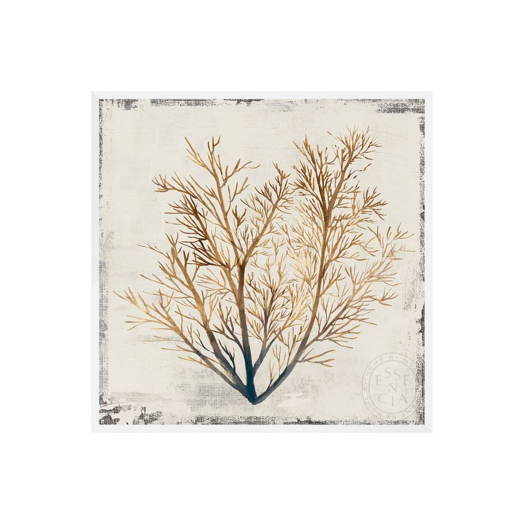 YELLOW CORAL II - White Frame