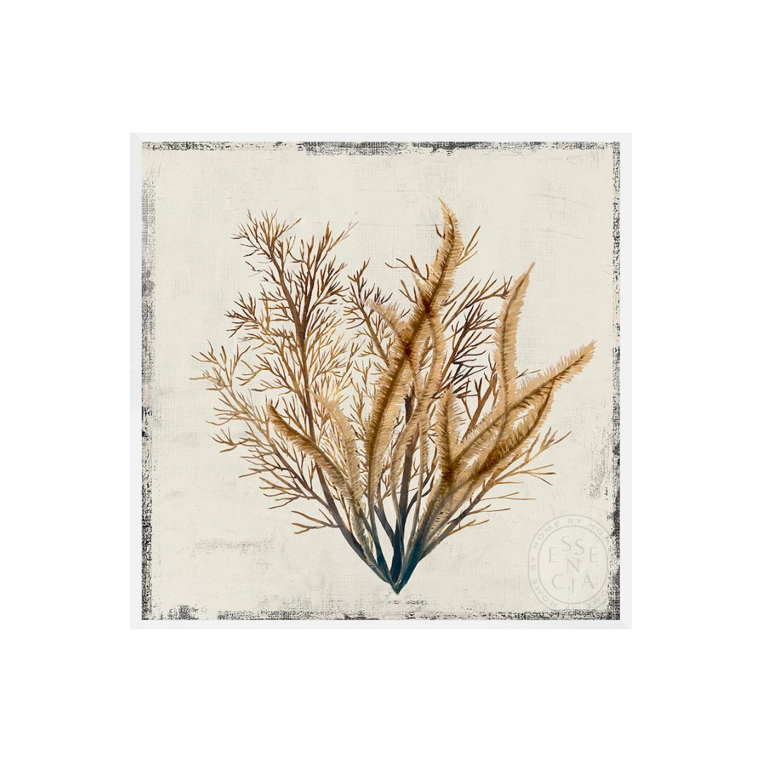 Yellow Coral III - White Frame