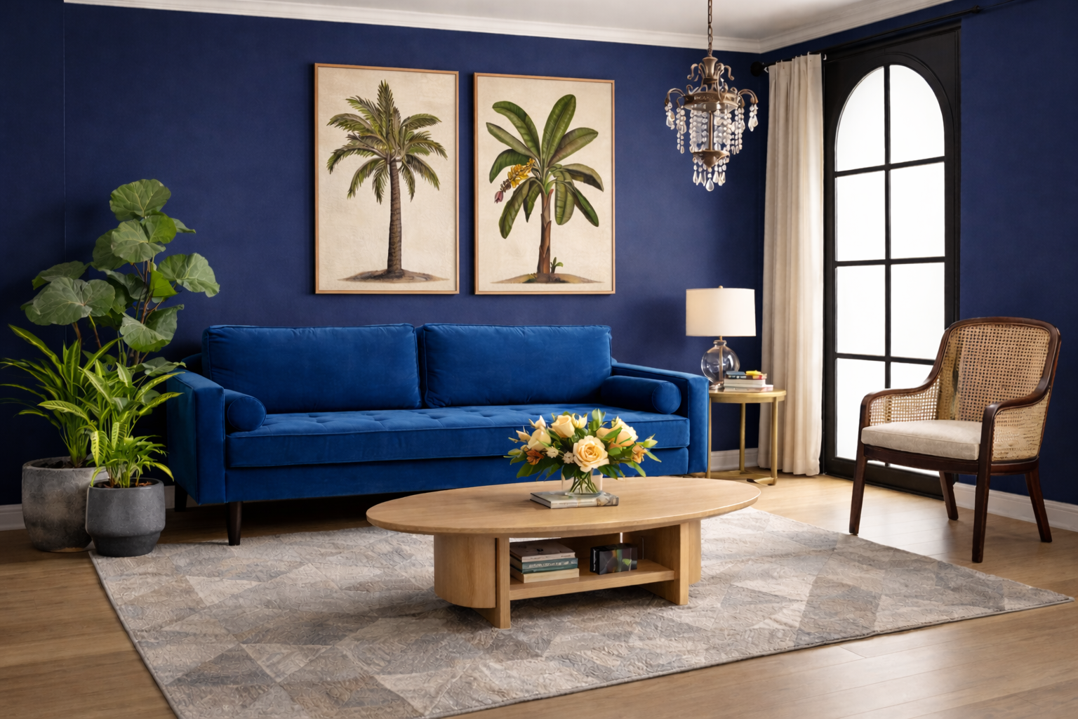 British Palms II – Natural Canvas
