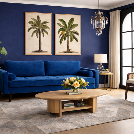 British Palms II – Natural Canvas