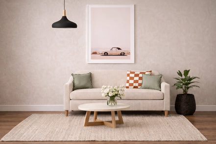 California Coast - White Frame