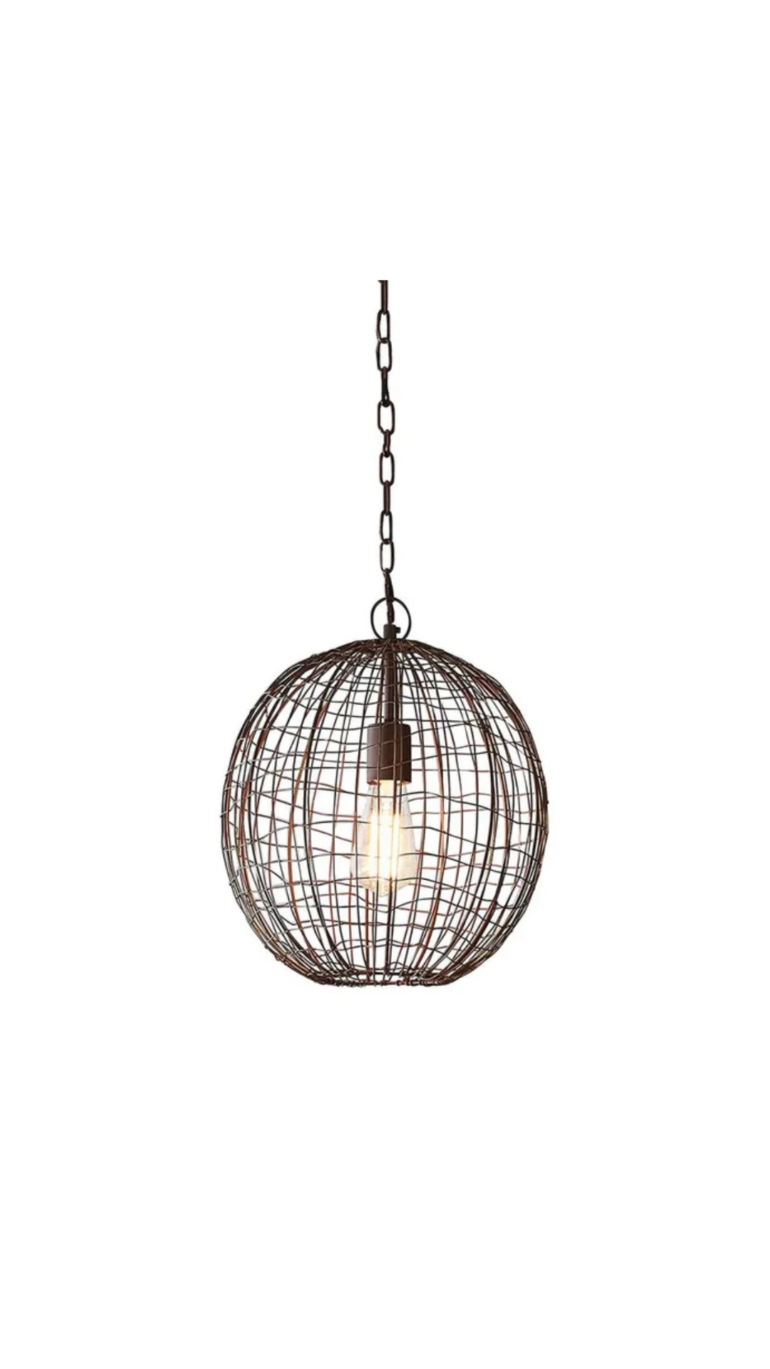 Cray Ball Antique Copper Pendant - Small