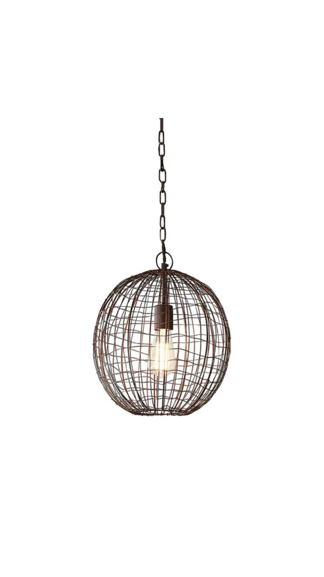 Cray Ball Antique Copper Pendant - Small