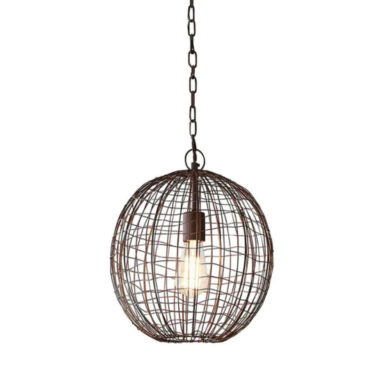 Cray Ball Antique Copper Pendant - Small